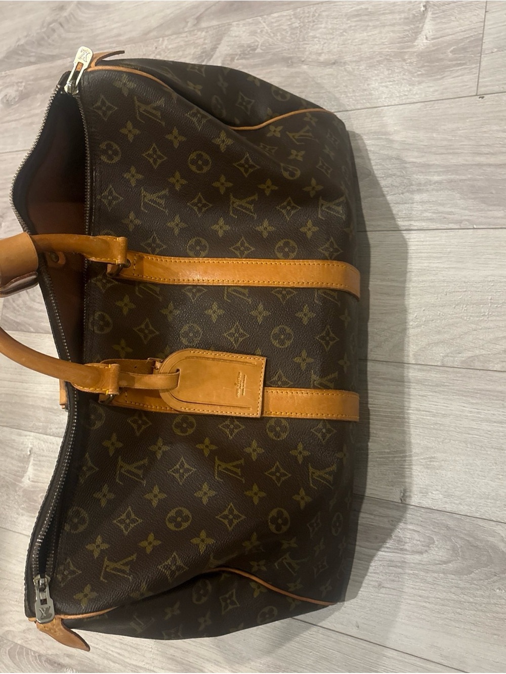 Louis Vuitton Monogram Canvas Duffel with Vachetta Trim